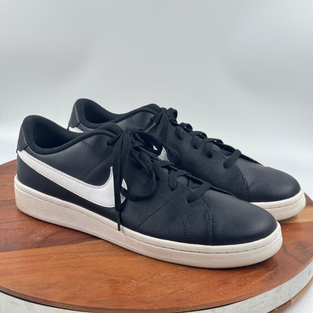 Nike Court Royale 2 Low CQ9246-001 Mens US 13 Shoes Black White Athletic Sneaker